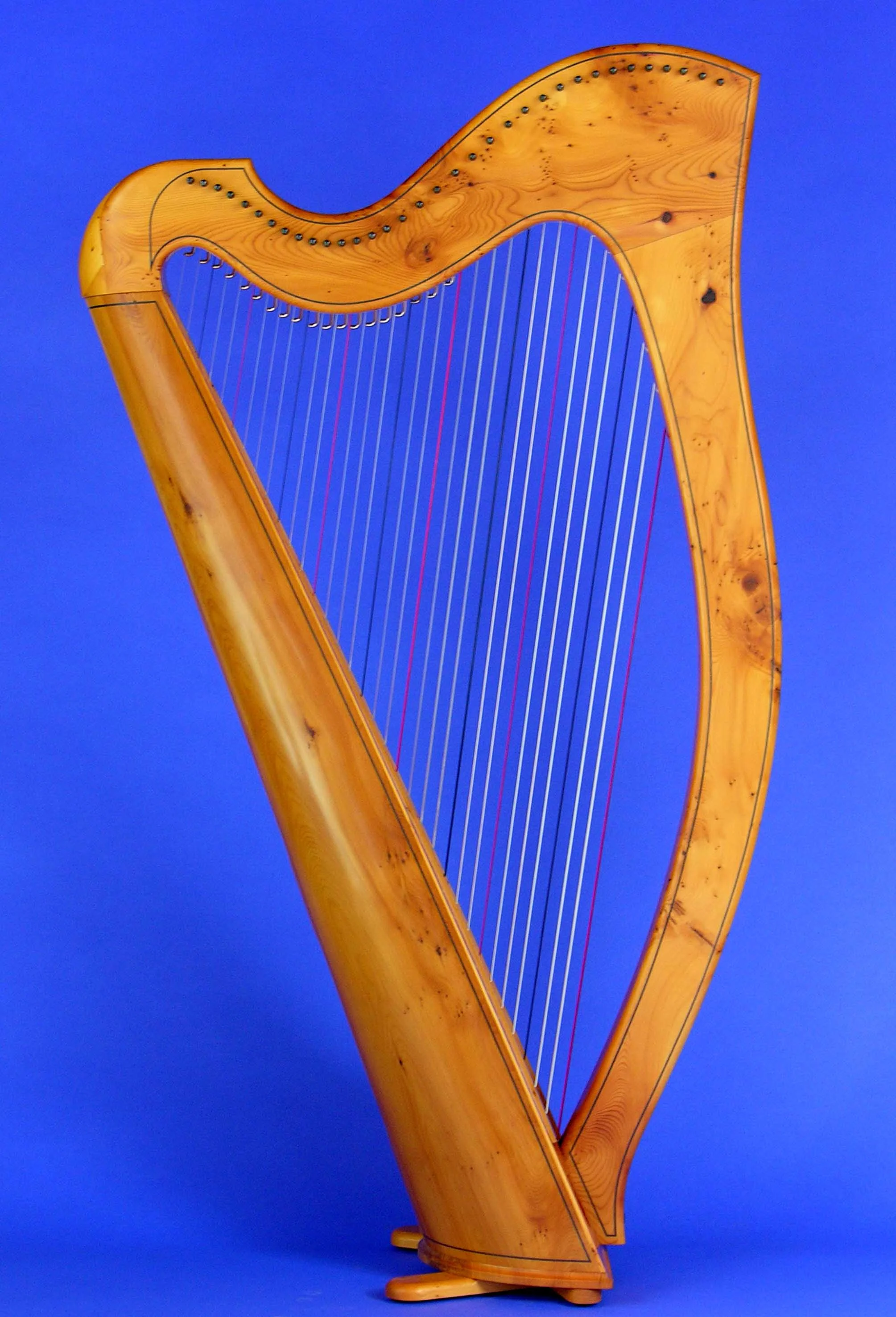 Round-Back 34 String — Mark Norris Harps